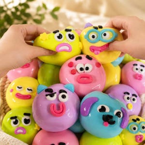 DIY Dog Face Swap Squishy Toy | Customizable Sensory Squeeze Fidget Ball