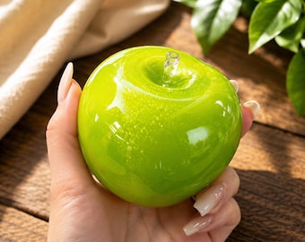 Giocattolo sensoriale modellabile e morbido al gusto di granita alla mela verde / Antistress a lenta risalita