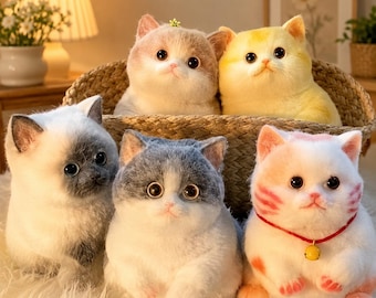 Silicone Cat Squishy Squeeze Toy | Kawaii Stress Relief Fidget