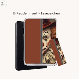 E-Reader Insert Vintage Clown Journal | für Kindle, Kobo, Tolino, PocketBook, iPad & Samsung | + GRATIS Lesezeichen
