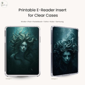 2er-Set Medusa E-Reader Inserts (PDF) – Dark Fantasy Clear Case Cover | für Kindle, Kobo, Tolino & iPad