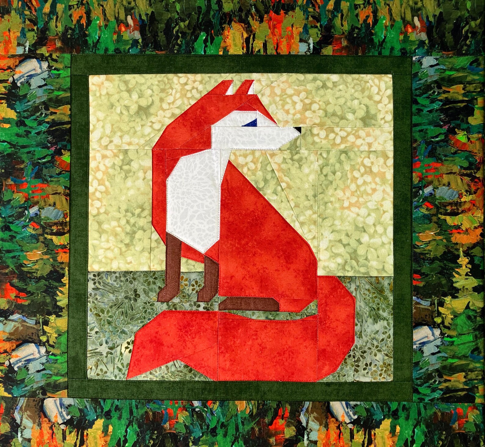 Fox Foundation Paper Piecing Pattern 14"x14" - Etsy