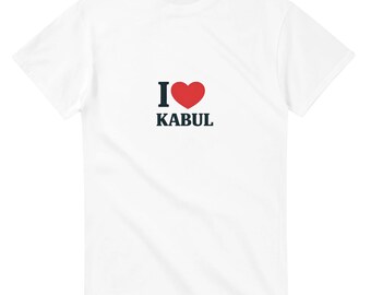 カブール アフガニスタン Tシャツ、カブール Tシャツ、アフガニスタン シャツ、カブール市、カブールのスカイライン、カブールのお土産、旅行、カブールが大好きです
