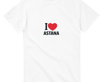 アスタナ カザフスタン Tシャツが大好きです。KazakhstanStyle、AstanaVibes、KazakhStyle、中央アジア、ストリートウェア、TravelKazakhstan、アーバンウェア、シティスタイル