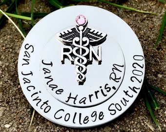 Personalized RN Nursing Pin For Pinning Ceremony - Rn Nurse Pin - RN Pin - Gift For Nurse Graduate  - Nursing Pinning Ceremony - RN Gift