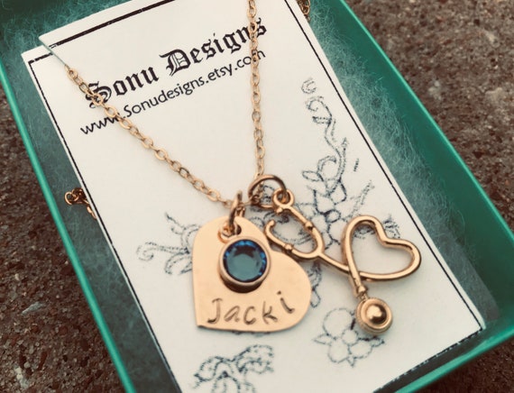Custom stethoscope necklace outlet