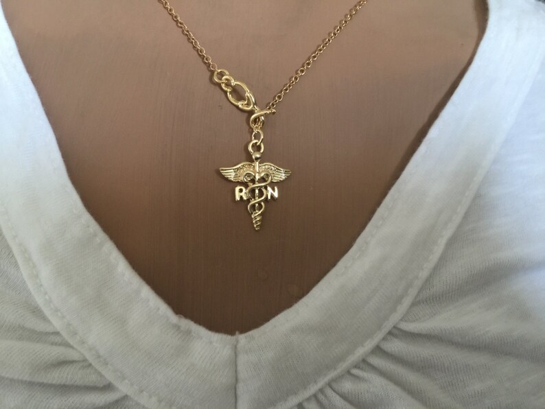 Medical Nurse RN Charm Larite Necklace/ RN LPN Necklace / Etsy