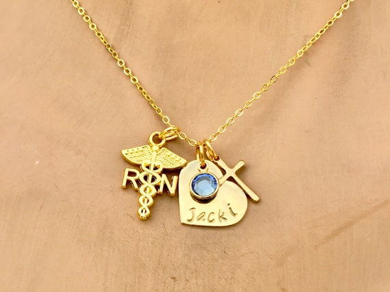 Personalized Gold RN Necklace Rn Gift Nurses Nursing Student Gift Nursing gift for Nurses RN Necklace Nurse Gift BSN Necklace Etsy Canada