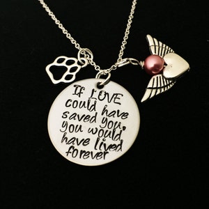 Pet Memorial Necklace: Stainless Steel Loss of Pet Keepsake