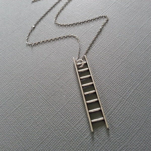 Antique Silver Ladder Necklace