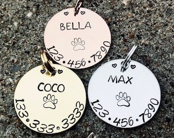Personalized Pet ID Tag: Stainless Steel Dog & Cat Tag