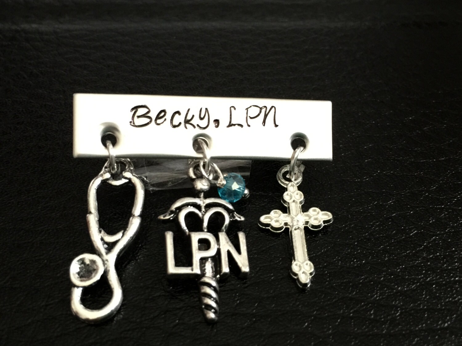 Hand Stamped Stainless Steel Pin for RN Nursing Student /PIN LPN/ Nurses Hand Stamped Stainless Steel Pin for RN Nursing Student /PIN LPN/ Nurses