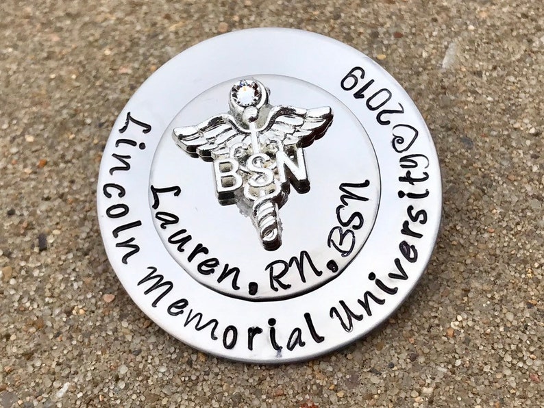 University Nurse Pin for Pinning Ceremony Personalized Nurse Etsy