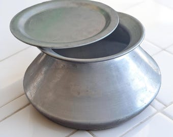 Aluminium handi met deksel – 4 liter multifunctionele biryanipan, lichtgewicht kookgerei, inhoud 4 liter