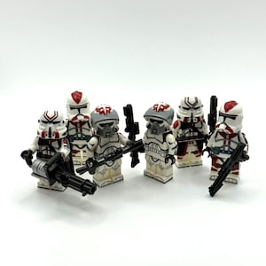 Custom Clone Trooper Assault Squad lego Minifigure Set
