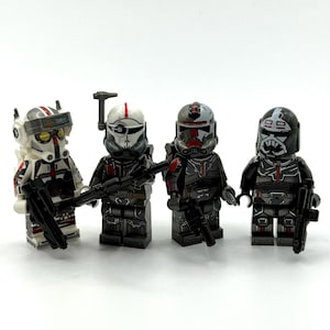 Custom Clone Force 99 Bad Batch Lego Minifigure Squad Clone Wars