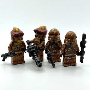 Zestaw niestandardowych minifigurek Geonosis Airborne Trooper i ARF Trooper Clone Wars