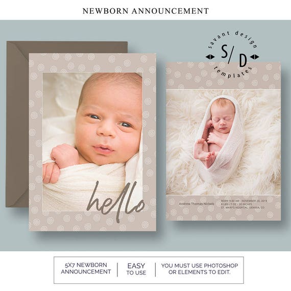 newborn baby announcement