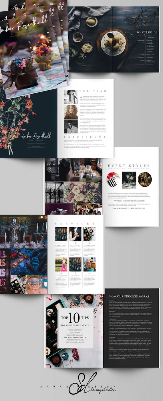 Event Planner Magazine Template Marketing Magazine Brochure Etsy