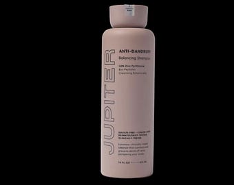Champú anticaspa JUPITER con piritionato de zinc, biopéptidos y sin sulfatos, 414 ml (14 fl oz)