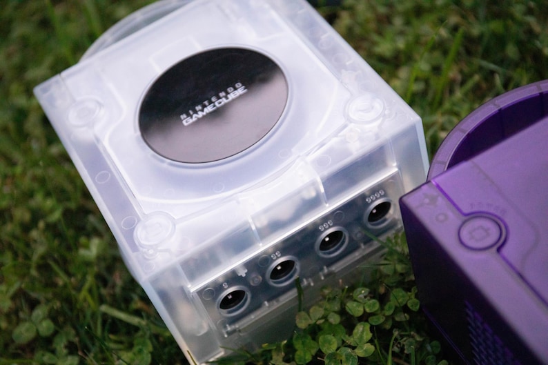 Translucent Gamecube Custom Upgraded Nintendo Gamecube (transparent Shell, Replaced Battery ...