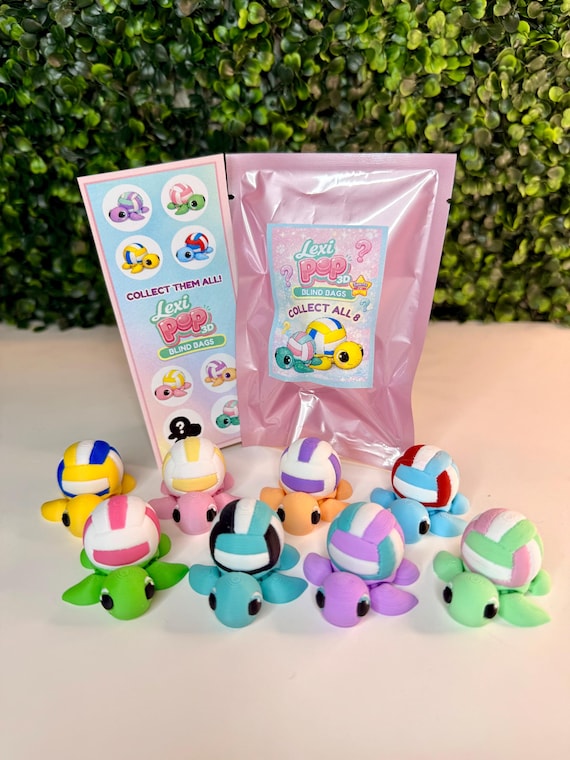 Volleyball Turtle | Blind Bag or Pick your Color | Team Gift, Collectible