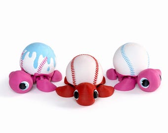 3D Printed Sports Turtle Flexi Toy | Collectible Desk Buddy (Blind Bag or Pick Sport)