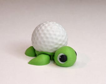 3D Printed Sports Turtle Flexi Toy | Collectible Desk Buddy (Blind Bag or Pick Sport)