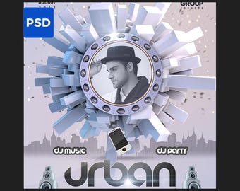 Club Flyer Template | DJ Party Flyer PSD | Nightclub Music Event Poster | After Work Party Flyer | Photoshop Editable