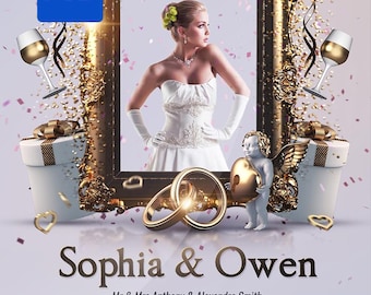 Wedding Flyer Template PSD | Wedding Invitation Flyer | Editable Photoshop Invitation | wedding card | Instant Download