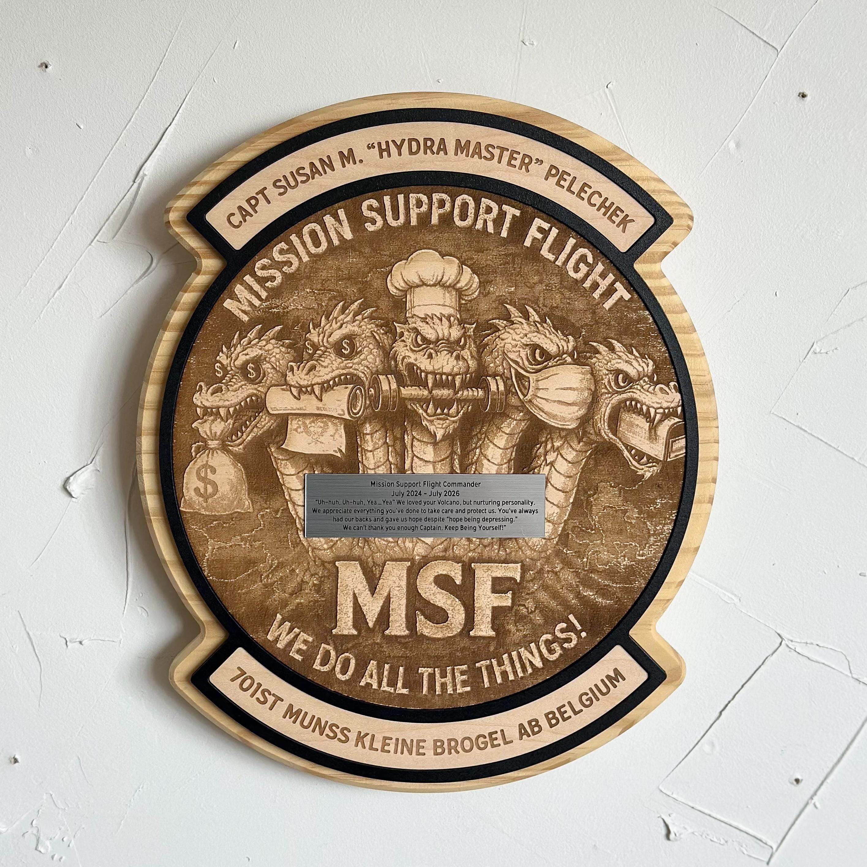 Goodbye Sign Army Army Farewell Gift | Custom Military Plaque | Patch Shape | Air Force ...
