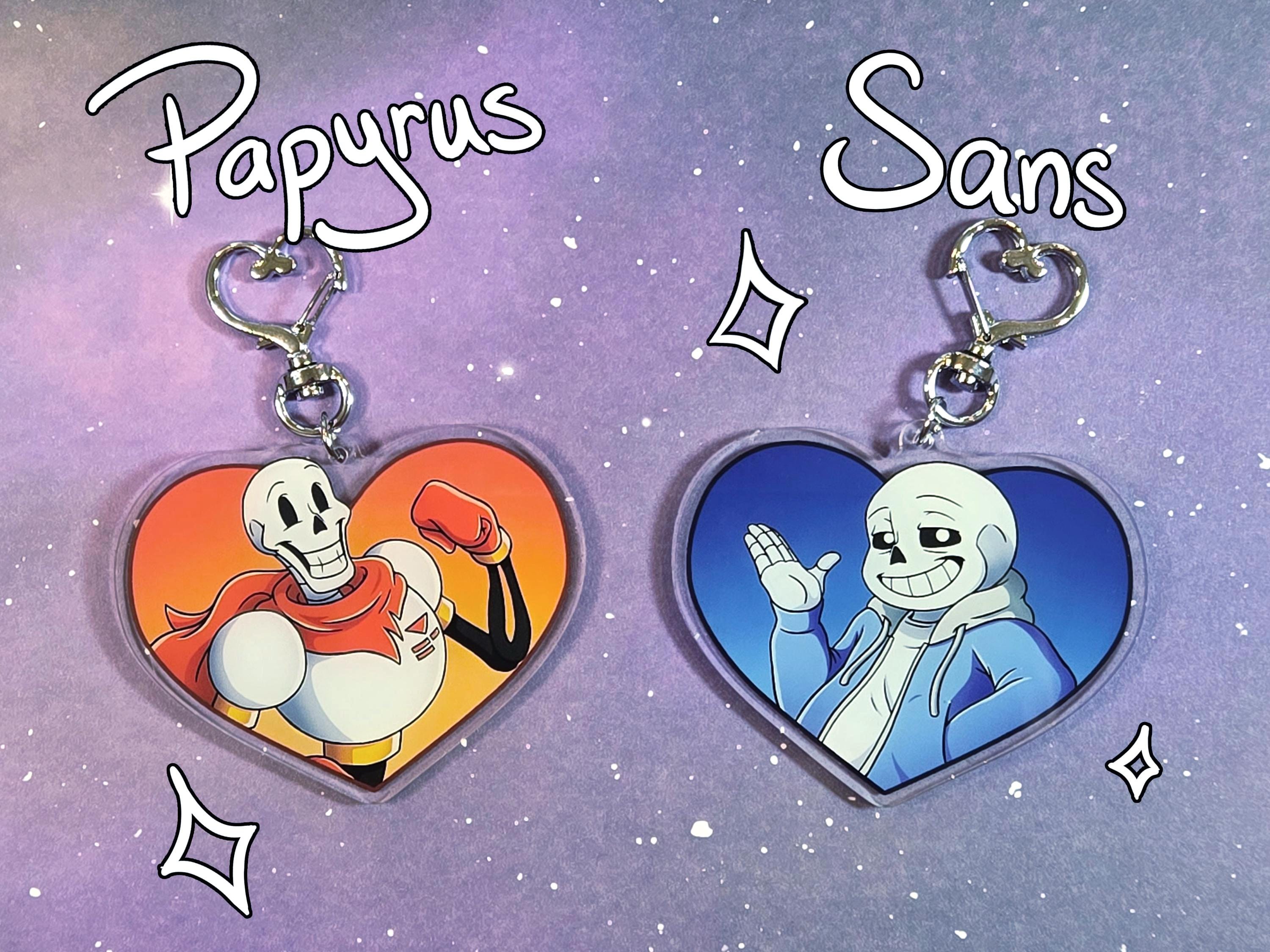 Undertale Ink Keychain Undertale AU Character Charms - 3 Inch Acrylic Keychain - Classic ...
