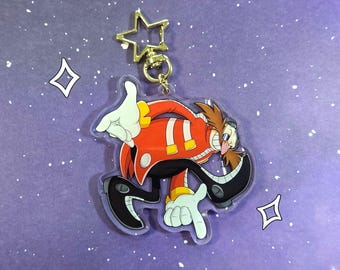 Eggman B GRADE Funny Charm Sonic Adventure 1 Pose - 2.5 and 3 Inch Acrylic