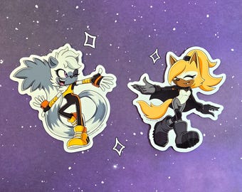 Tangle and Whisper Duo Stickers - 3 Inch Vinyl Die Cut