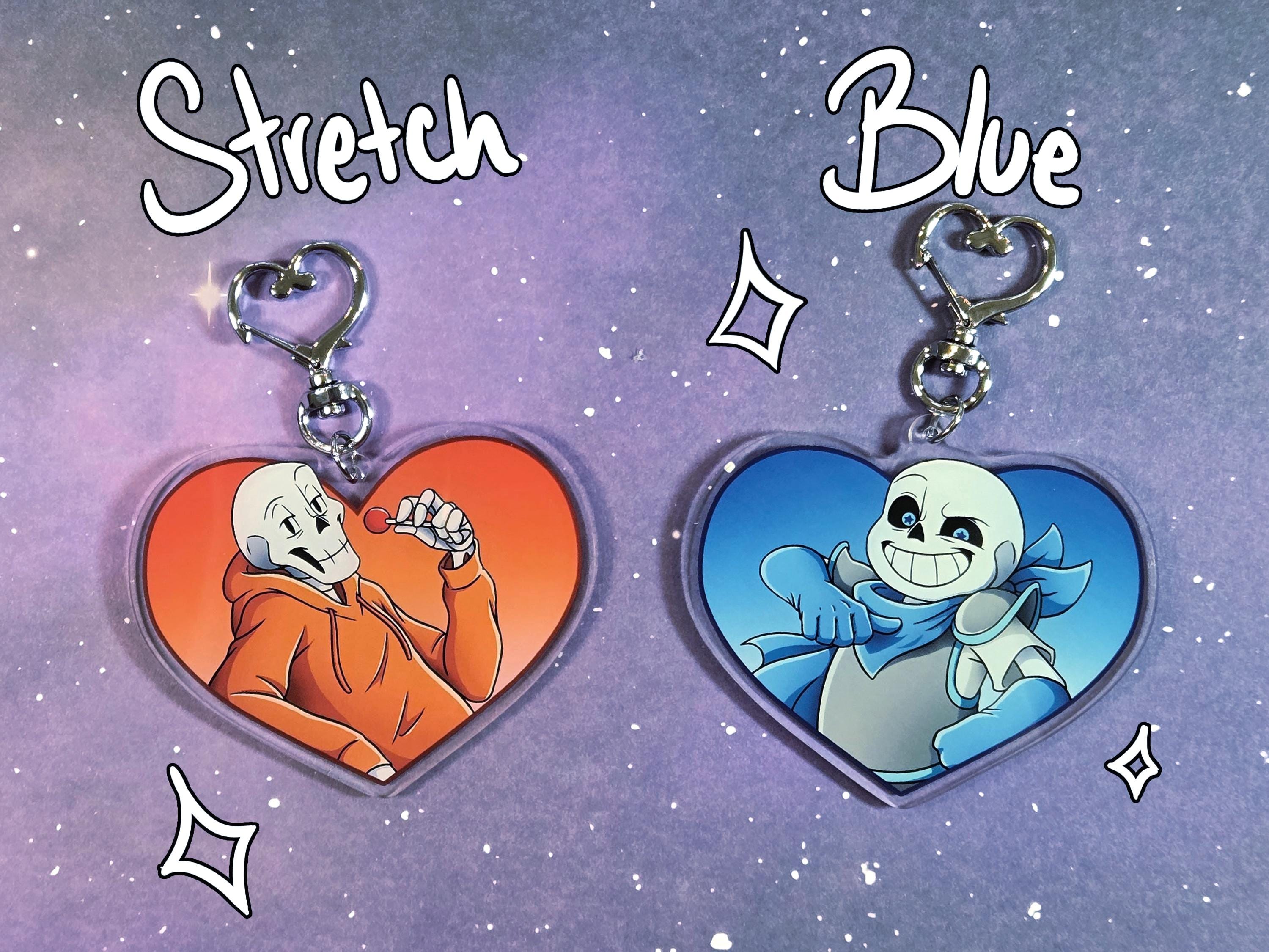 Undertale Ink Keychain Undertale AU Character Charms - 3 Inch Acrylic Keychain - Classic ...