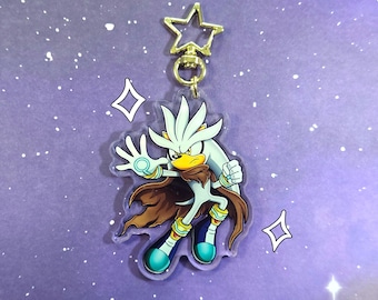 Future Silver Hero B GRADE Charm - 3 Inch Acrylic