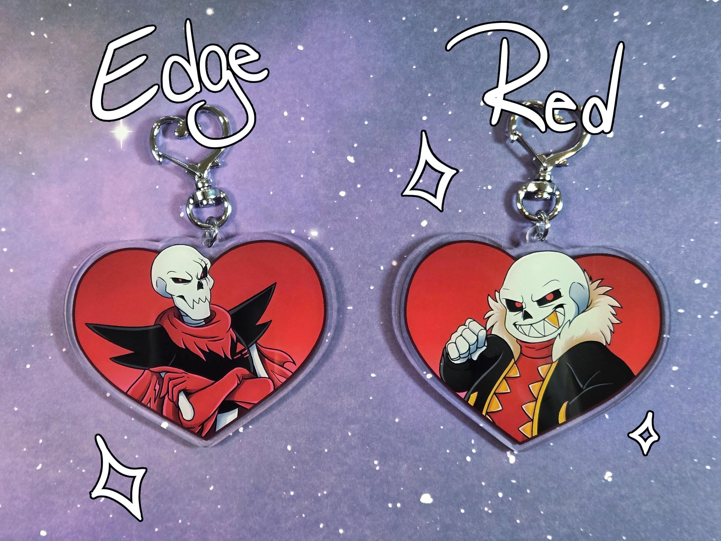 Undertale Ink Keychain Undertale AU Character Charms - 3 Inch Acrylic Keychain - Classic ...