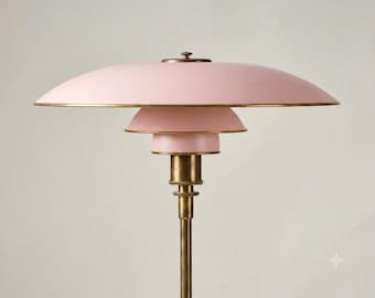 Lampa podłogowa w stylu Mid Century Modern z lat 50. XX wieku, mosiężna lampa podłogowa w stylu Stilnovo, lampy stojące w stylu vintage, lampa w kształcie grzyba w stylu retro, dekoracja do domowego biura