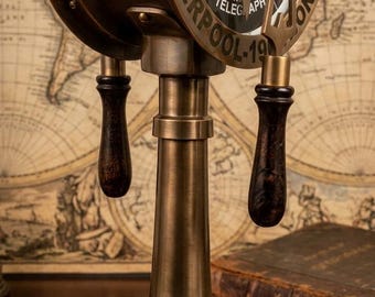 Vintage 20-inch messing scheepsmachine-ordertelegraaf – handgemaakte nautische maritieme decoratieve telegraaf