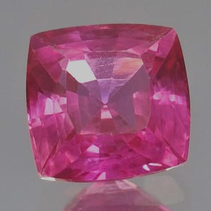 Zafiro natural rosa oscuro, talla cojín, 12-14 quilates, suelto, certificado para la fabricación de joyas, gema SP250