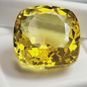 Gecertificeerd kussengeslepen gele topaas 21-23 kt natuurlijke losse edelsteen voor het maken van sieraden, edelsteen SP101