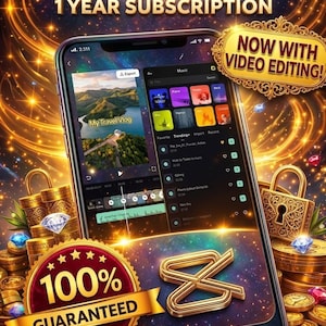 Cuenta CapCut Pro | Plantillas de vídeo ilimitadas de alta calidad | Acceso durante 1 año