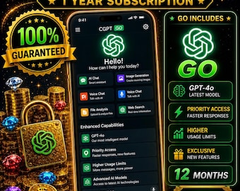 ChatGPT GO 12-M0nths | Premium Combo Deal | FastDelivery| Full Guarantee