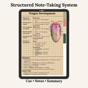 Hyperlinked Cornell Notebook | 20 Layouts, 4 Colors (Digital Download) image 6