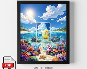 Psyduck #226 Extended Art Print - 8x10 inch Wall Art (Digital Download)