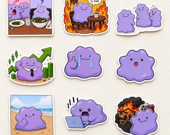 Ditto Meme gestanzter Vinyl-Aufkleber