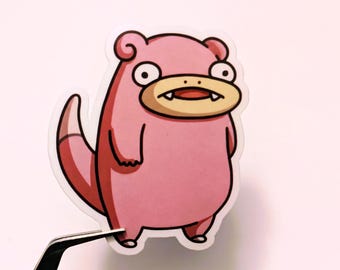 Slowpoke Sticker Vinyl Aufkleber – Quirky Fan Art Aufkleber für Laptops und Journals