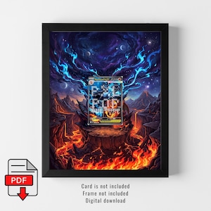 Mega Charizard X ex #125 Erweiterter Kunstdruck - 8 x 10 Zoll Wandbild (Digitaler Download)