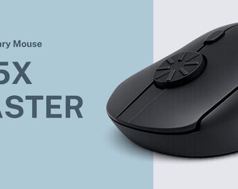 Rotary Scroll Mouse – Scroll 2,5x sneller – Gepatenteerd ontwerp