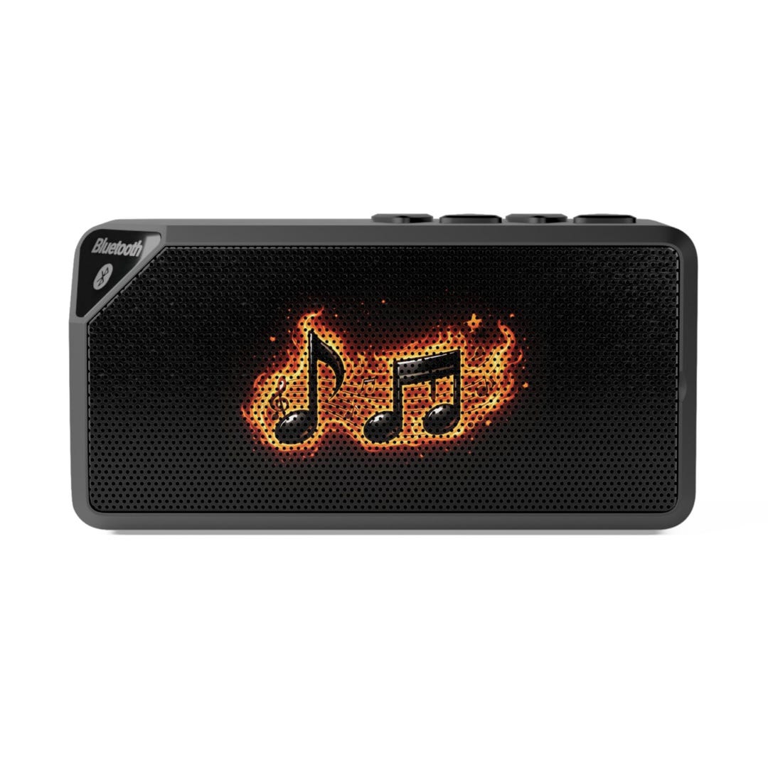 Flaming Music Notes Bluetooth Speaker | Portable Speaker - Etsy Canada